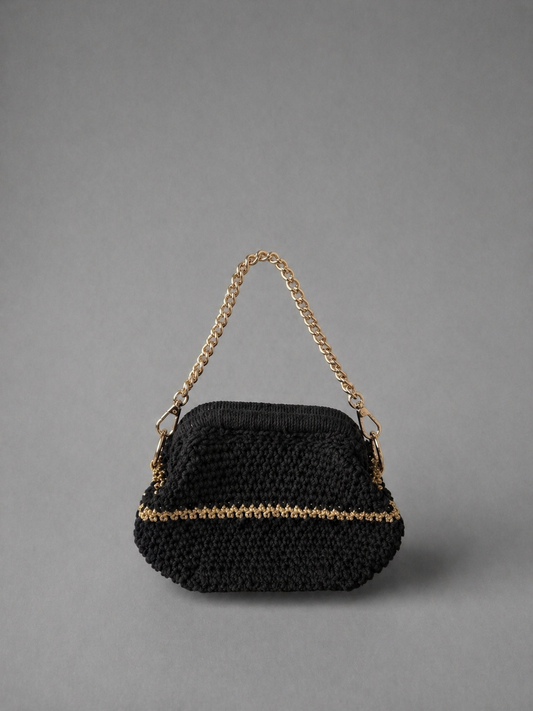Handmade Blue corchet bag