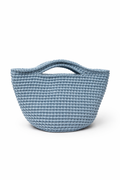 Classic blue handbag, perfect for a seaside vacation or everday outings.