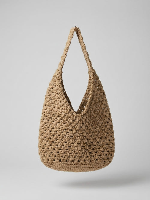 Burlap Shoulder Bag