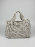 Handmade Grey Chunky Cotton Tote Bag